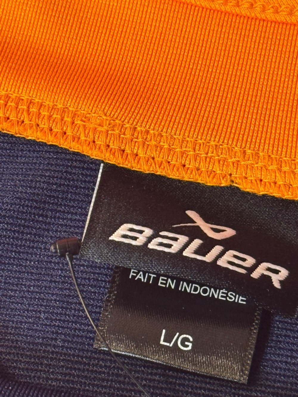 Bauer Teal Hockey Jersey with Navy and Gold Accents L size new never worn - Picture 7 of 7